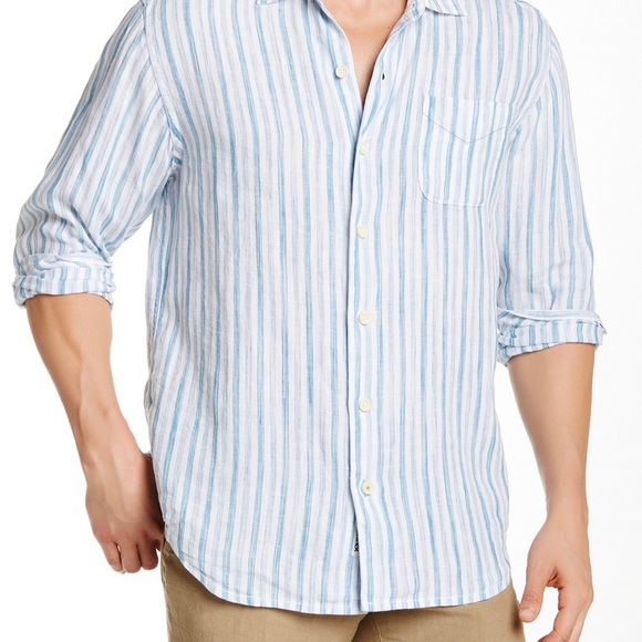 Tommy Bahama Relax Academy Linen M button up shirt - Picture 15 of 15